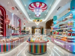 Sky Candy Confectionery Gallery Store with Symmetrical Island Counters