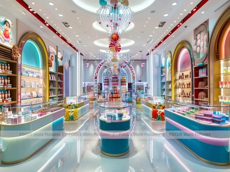 Sky Candy Confectionery Gallery Store with Symmetrical Island Counters