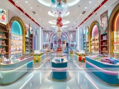 Sky Candy Confectionery Gallery Store with Symmetrical Island Counters