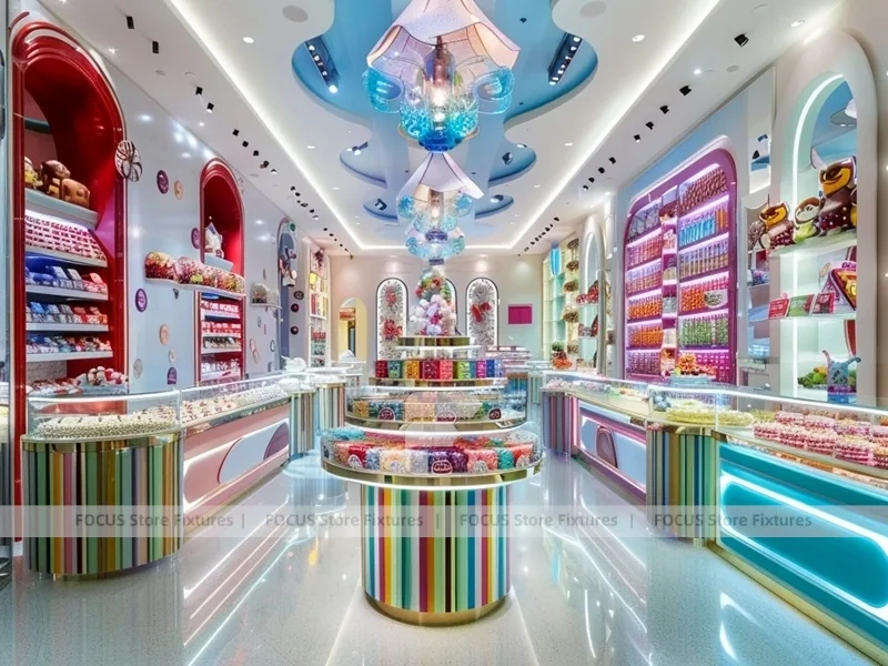 Sky Candy Confectionery Gallery Store with Symmetrical Island Counters