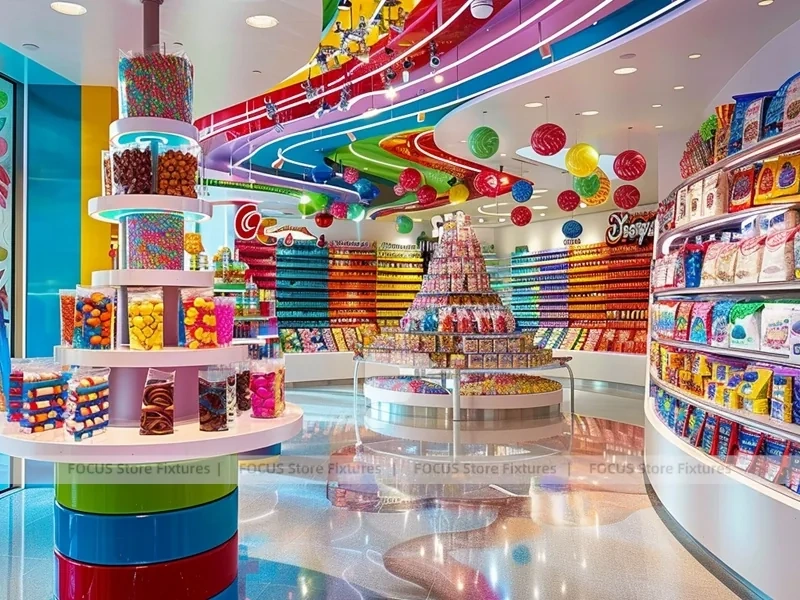 Sky Candy Sweet Flagship Store with Spiral Feature Ceiling