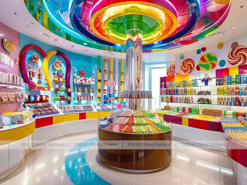 Sky Candy Sweet Flagship Store with Spiral Feature Ceiling