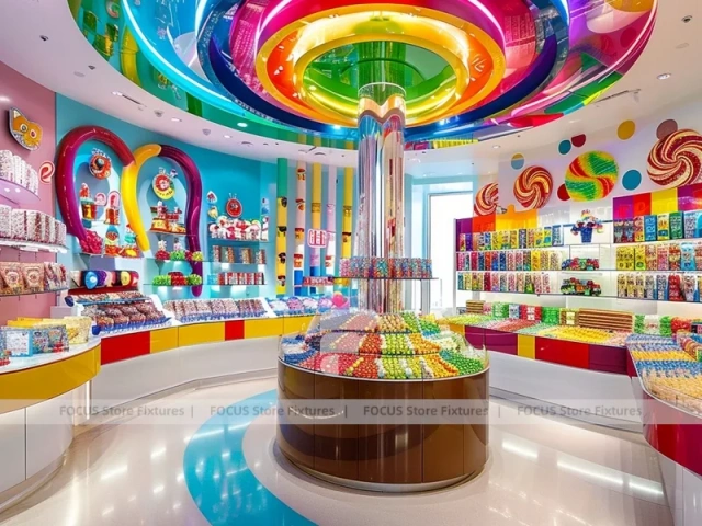 Sky Candy Sweet Flagship Store with Spiral Feature Ceiling