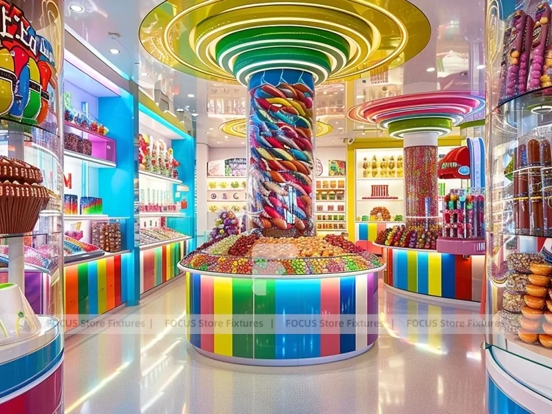 Sky Candy Sweet Flagship Store with Spiral Feature Ceiling