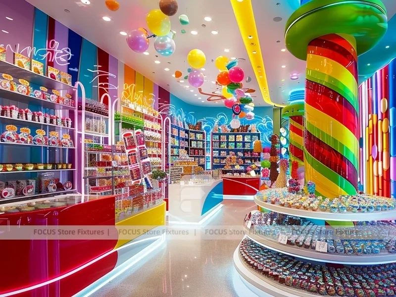Sky Candy Sweet Flagship Store with Spiral Feature Ceiling