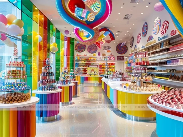 Sky Candy with High-Capacity Candy Walls Confectionery Gallery Shop