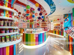 Sky Candy with High-Capacity Candy Walls Confectionery Gallery Shop