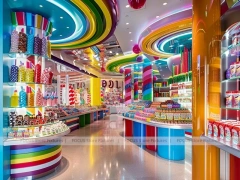 Sky Candy with High-Capacity Candy Walls Confectionery Gallery Shop