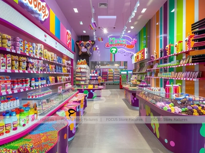 Sky Candy with Immersive Candy Walkway Candy Market Display