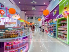 Sugar Lane Candy Market Display for Custom Sweets Retail