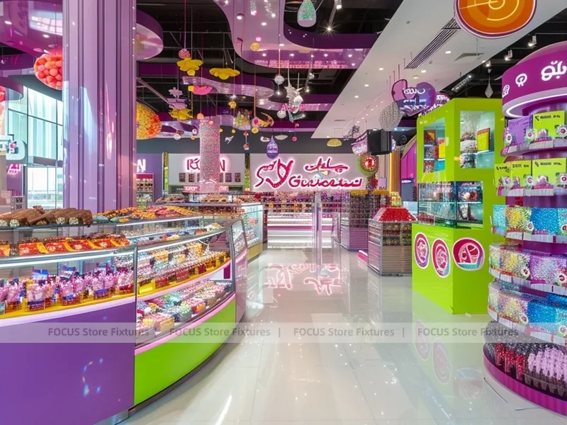 Sugar Lane Candy Market Display for Custom Sweets Retail