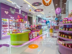 Sugar Lane Candy Market Display for Custom Sweets Retail
