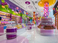 Sugar Lane Candy Market Display for Custom Sweets Retail