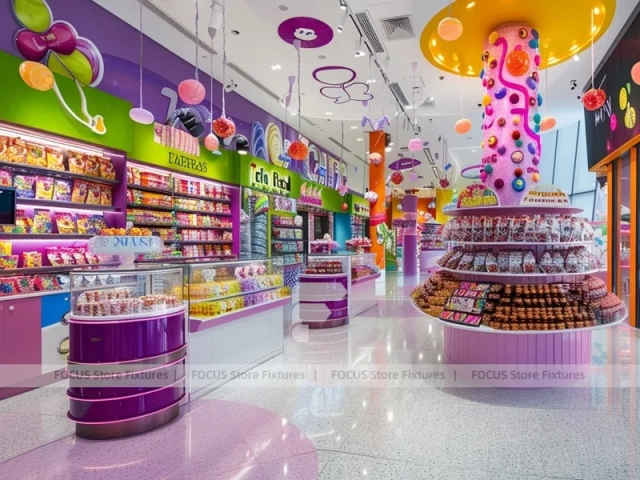Sugar Lane Candy Market Display for Custom Sweets Retail