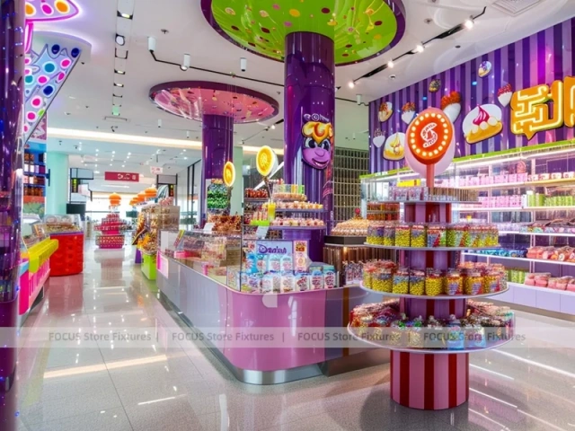 Sugar Lane Candy Market Display for Custom Sweets Retail