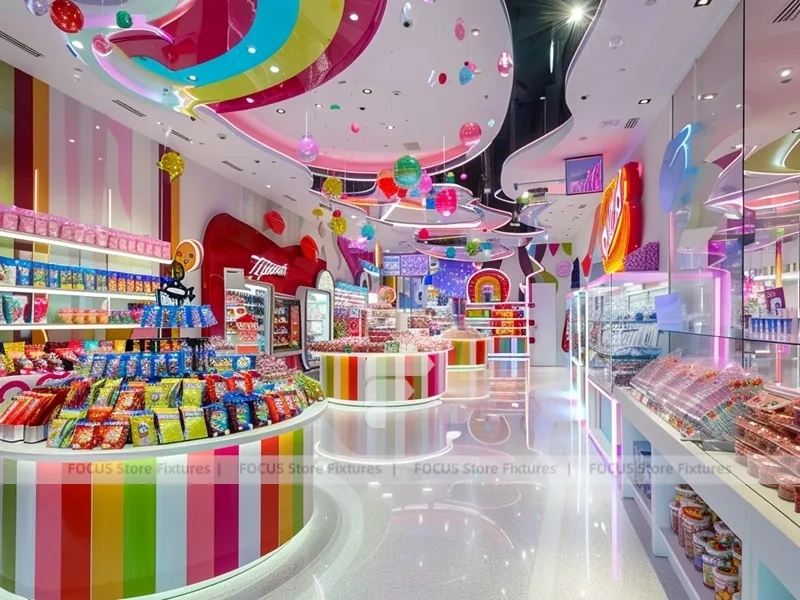 Sugar Lane Candy Market Display with Immersive Candy Walkway