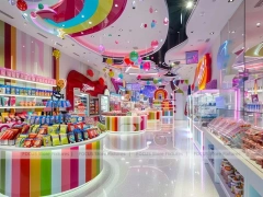 Sugar Lane Candy Market Display with Immersive Candy Walkway