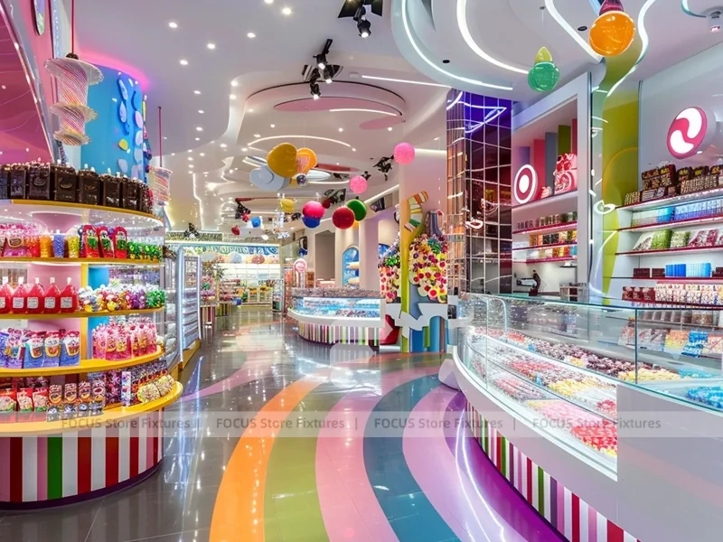 Sugar Lane Candy Market Display with Immersive Candy Walkway