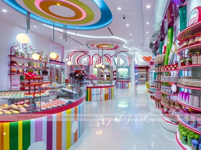 Sugar Lane Candy Market Display with Immersive Candy Walkway