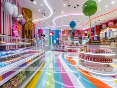 Sugar Lane Candy Market Display with Immersive Candy Walkway