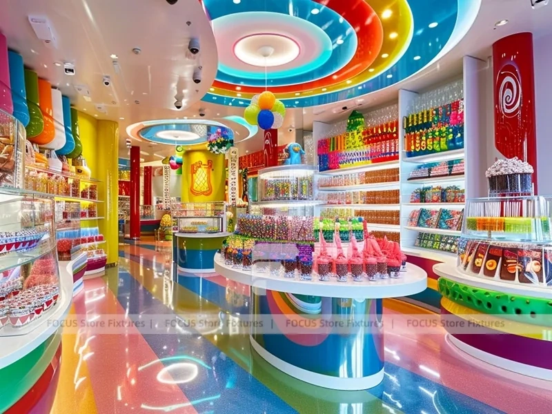 Sweet Galaxy Candy Experience Layout for Custom Sweets Retail
