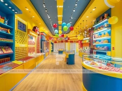 Toy Candy Sweet Retail Layout with Yellow Feature Counters