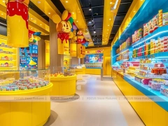 Toy Candy Sweet Retail Layout with Yellow Feature Counters