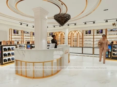 White Gold Perfume Boutique With Arched Wall Bays