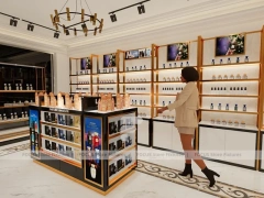 White Gold Perfume Boutique With Curved Reception Desk