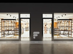 White Gold Perfume Boutique With Curved Reception Desk