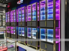 Blush Accent Optical Concept Store with Central Demo Podium