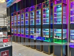 Blush Accent Optical Concept Store with Central Demo Podium