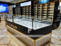 Blush Accent Optical Corridor Gallery with Boutique Reception Zone