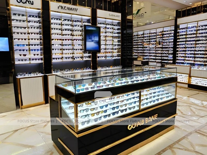 Blush Accent Optical Corridor Gallery with Boutique Reception Zone