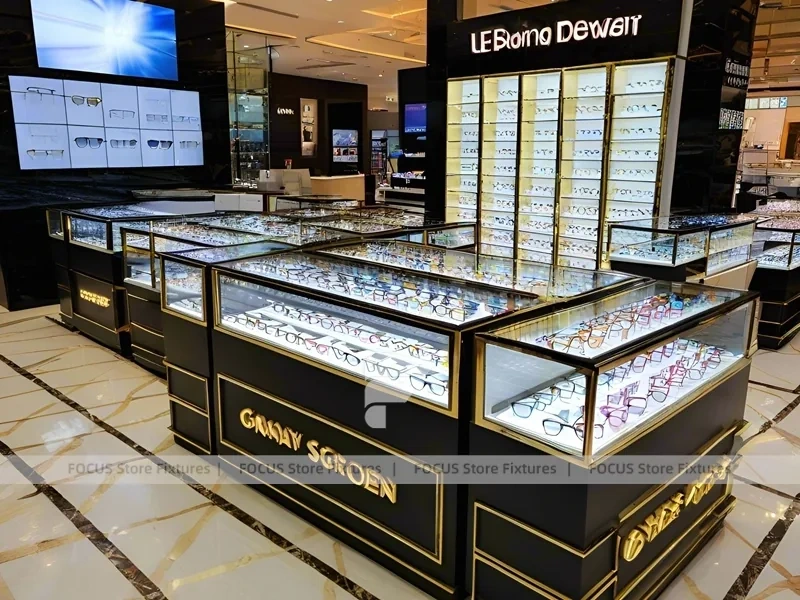 Blush Accent Optical Corridor Gallery with Boutique Reception Zone