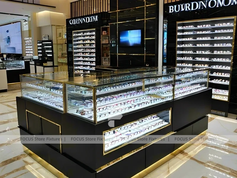 Blush Accent Optical Corridor Gallery with Boutique Reception Zone