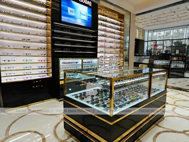 Blush Accent Optical Corridor Gallery with Boutique Reception Zone