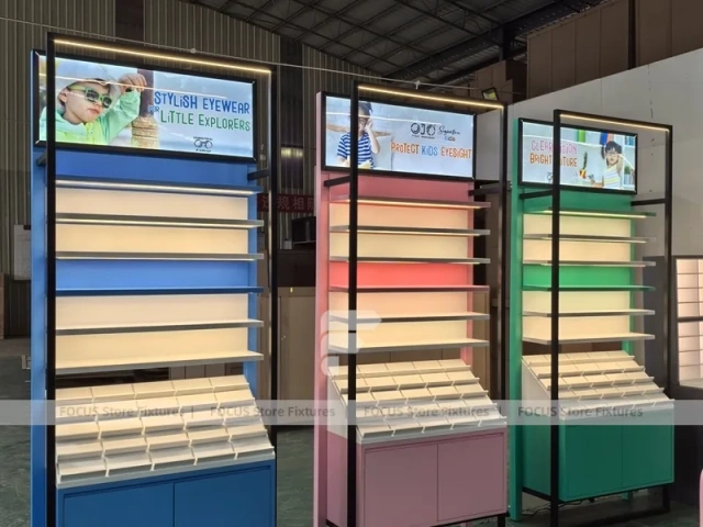 Blush Accent Optical Fixture Prototype with Freestanding Panel Modules