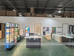 Blush Accent Optical Fixture Prototype with Freestanding Panel Modules