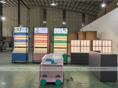 Blush Accent Optical Fixture Prototype with Freestanding Panel Modules