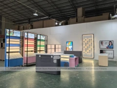 Blush Accent Optical Fixture Prototype with Freestanding Panel Modules