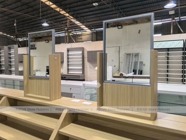 Blush Accent Optical Fixture Prototype with Sample Store Layout