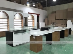 Blush Accent Optical Fixture System with Reception Counter