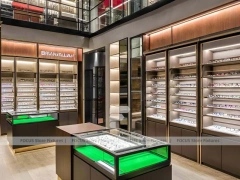 Blush Accent Optical Loft Gallery with Brick Accent Walkway