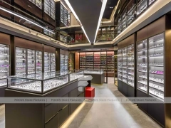 Blush Accent Optical Loft Gallery with Brick Accent Walkway