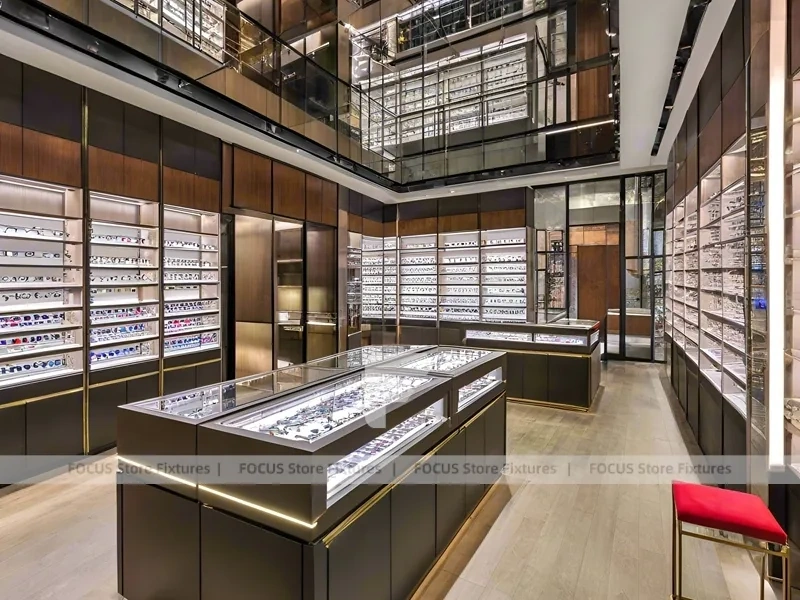 Blush Accent Optical Loft Gallery with Brick Accent Walkway