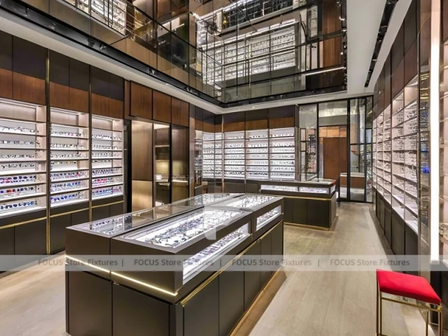 Blush Accent Optical Loft Gallery with Brick Accent Walkway