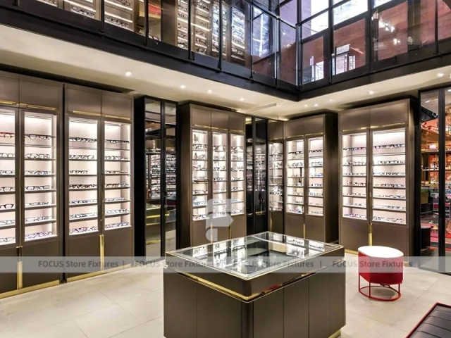 Blush Accent Optical Loft Gallery with Brick Accent Walkway