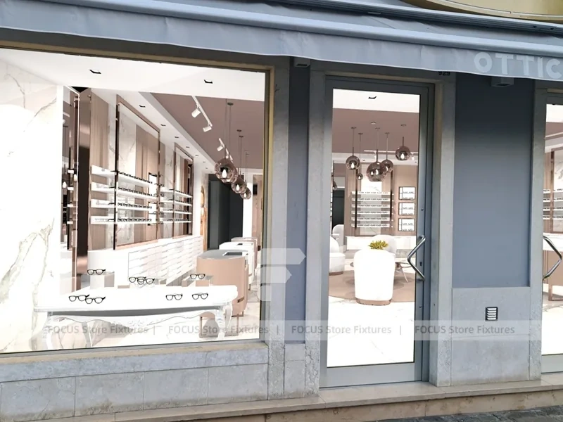 Blush Accent Optical Lounge Studio with Sofa Conversation Area