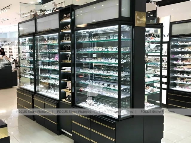 Blush Accent Optical Modular Interior with Black Core Tower